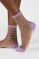 Lilac sheer horizontal stripe socks_1