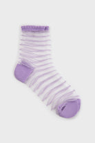 Lilac sheer horizontal stripe socks_3