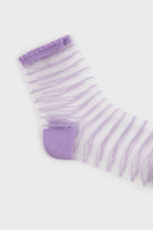 Lilac sheer horizontal stripe socks_4