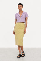 Lilac linen blend short sleeved cardigan_4