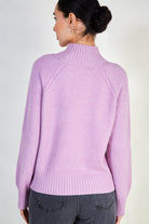 Lilac cashmere blend ribbed neck jumper_3