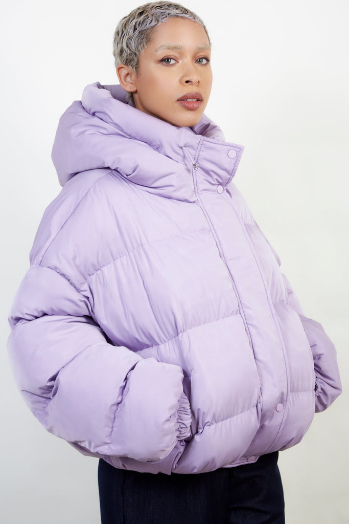 Lilac hooded puffer jacket_4