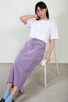 Lilac ribbed velvet skirt_5