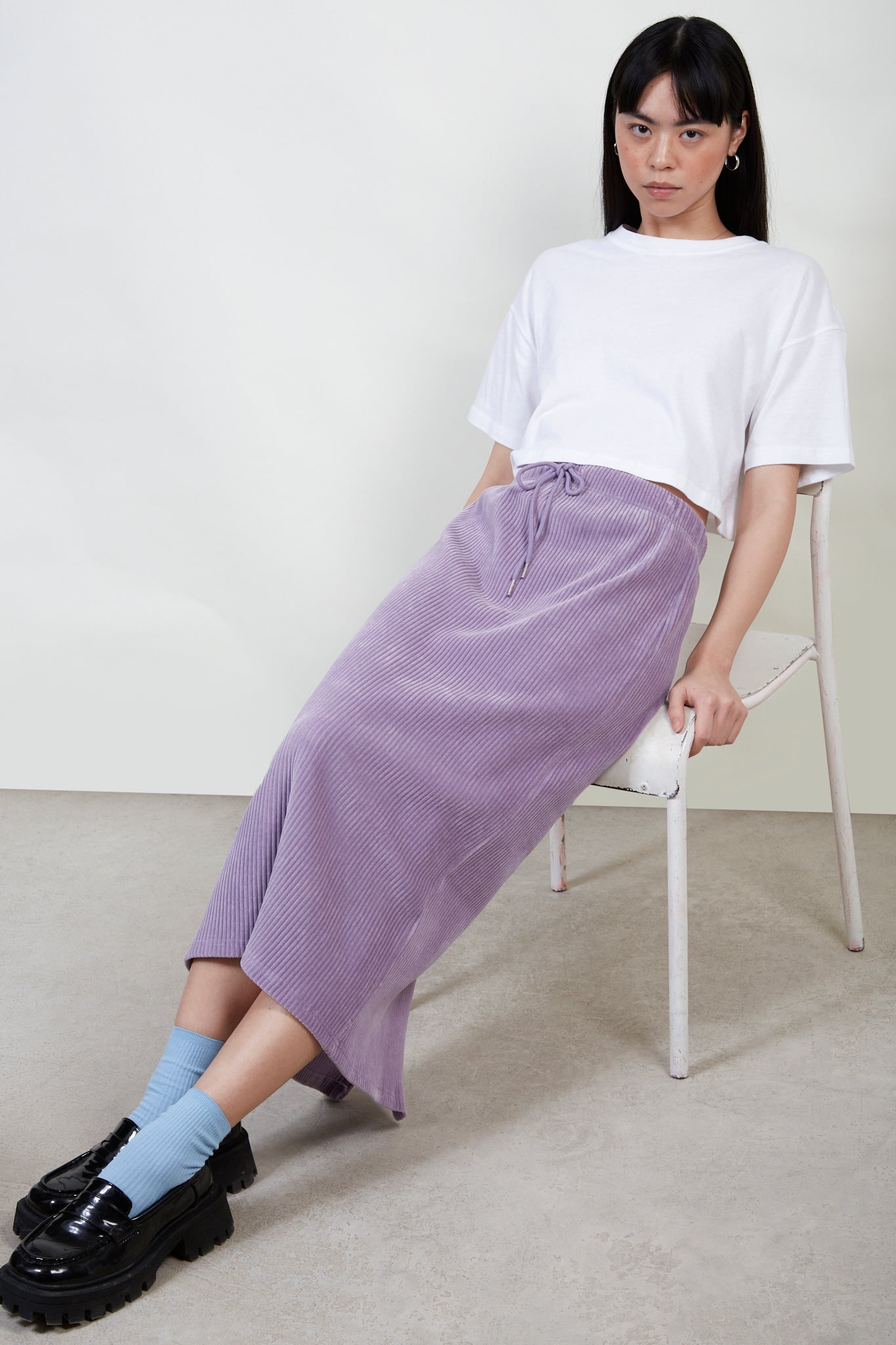 Lilac ribbed velvet skirt_6