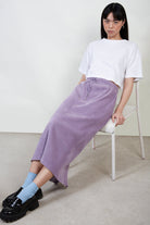 Lilac ribbed velvet skirt_6