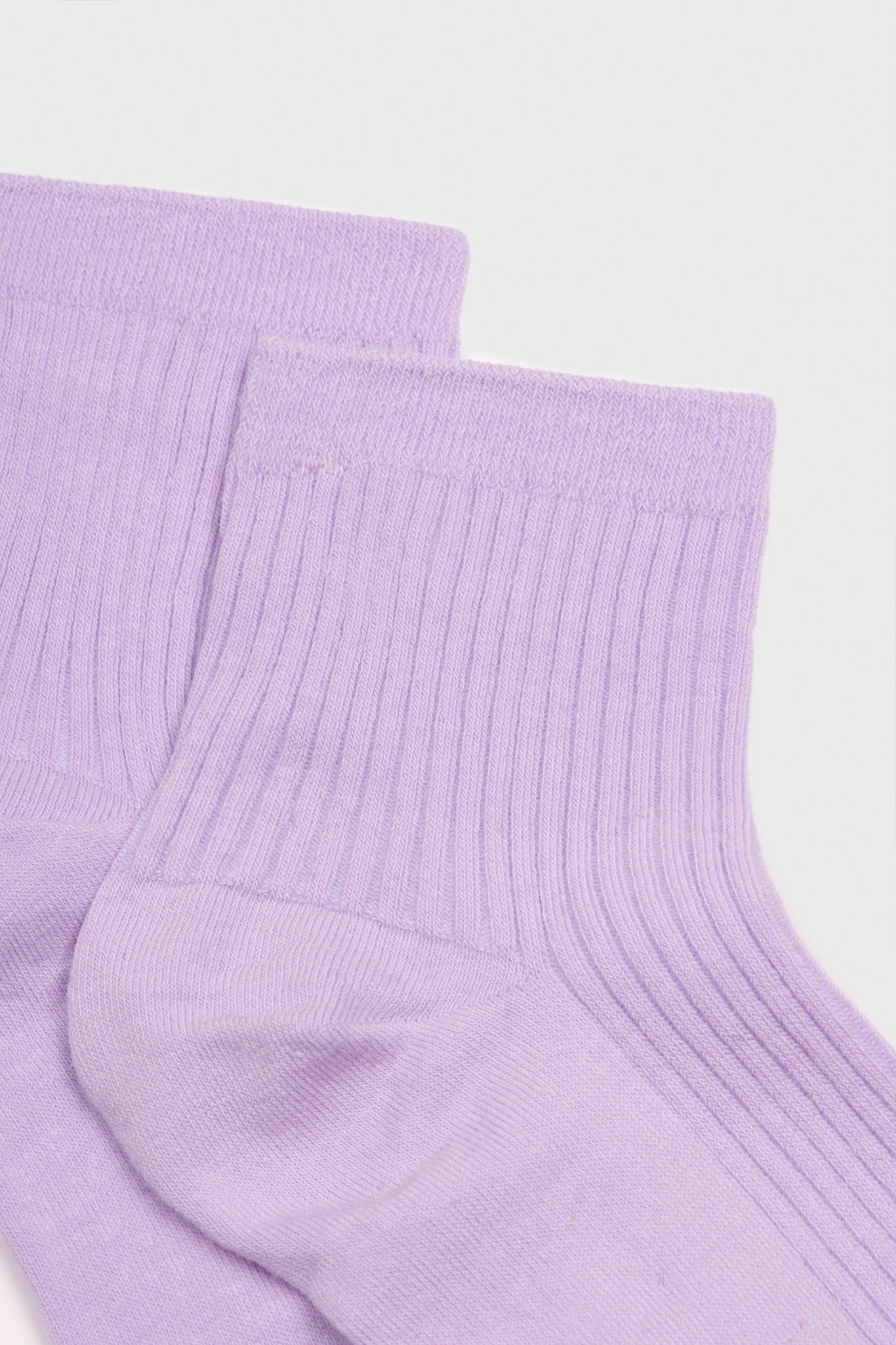 Lilac short cotton blend socks