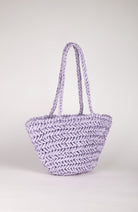 Lilac straw mini tote bag_2
