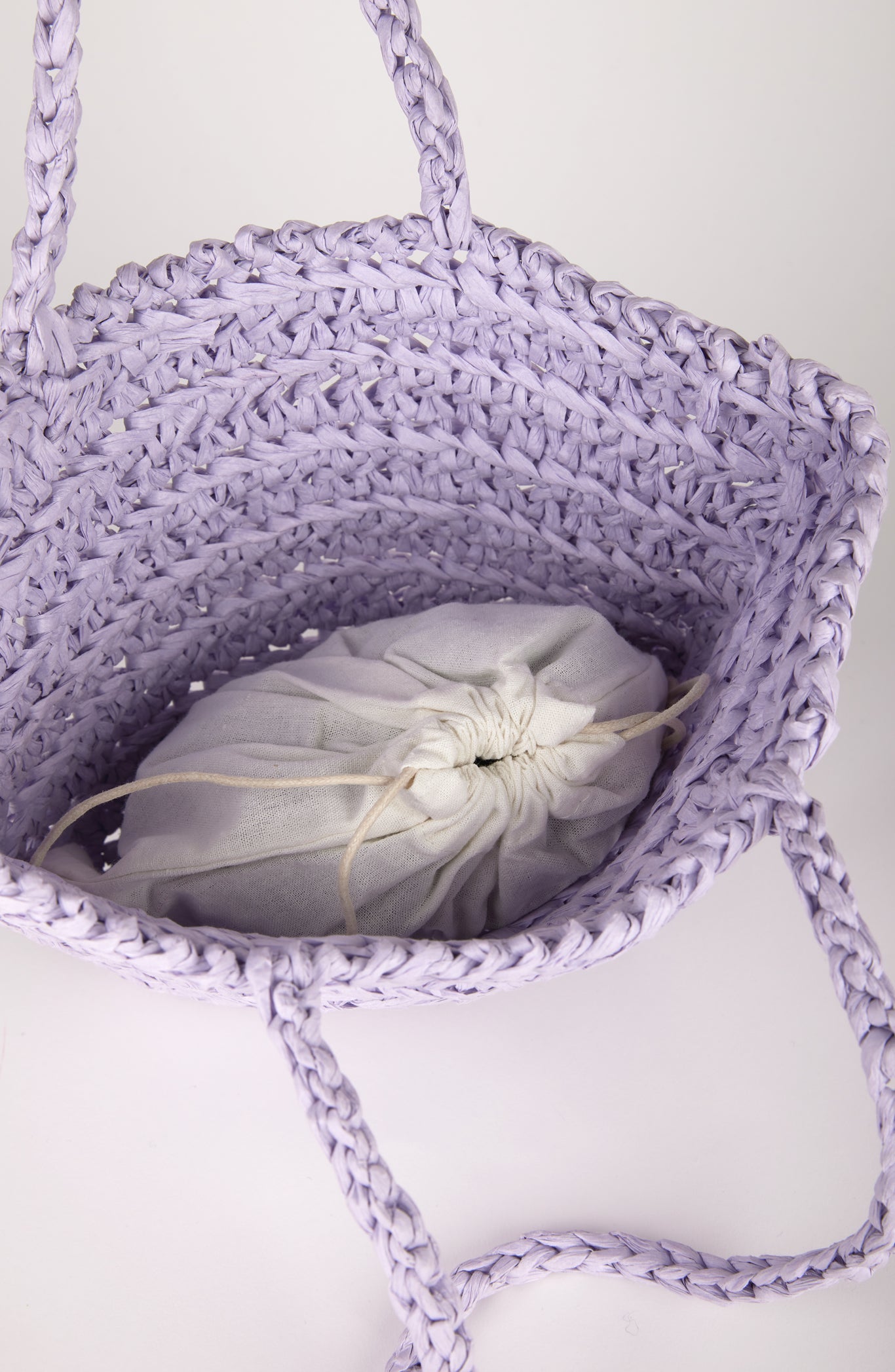 Lilac straw mini tote bag_3