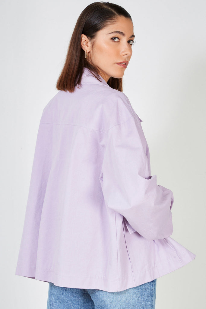 Lilac short wide fit jacket_3
