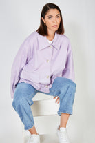 Lilac short wide fit jacket_6