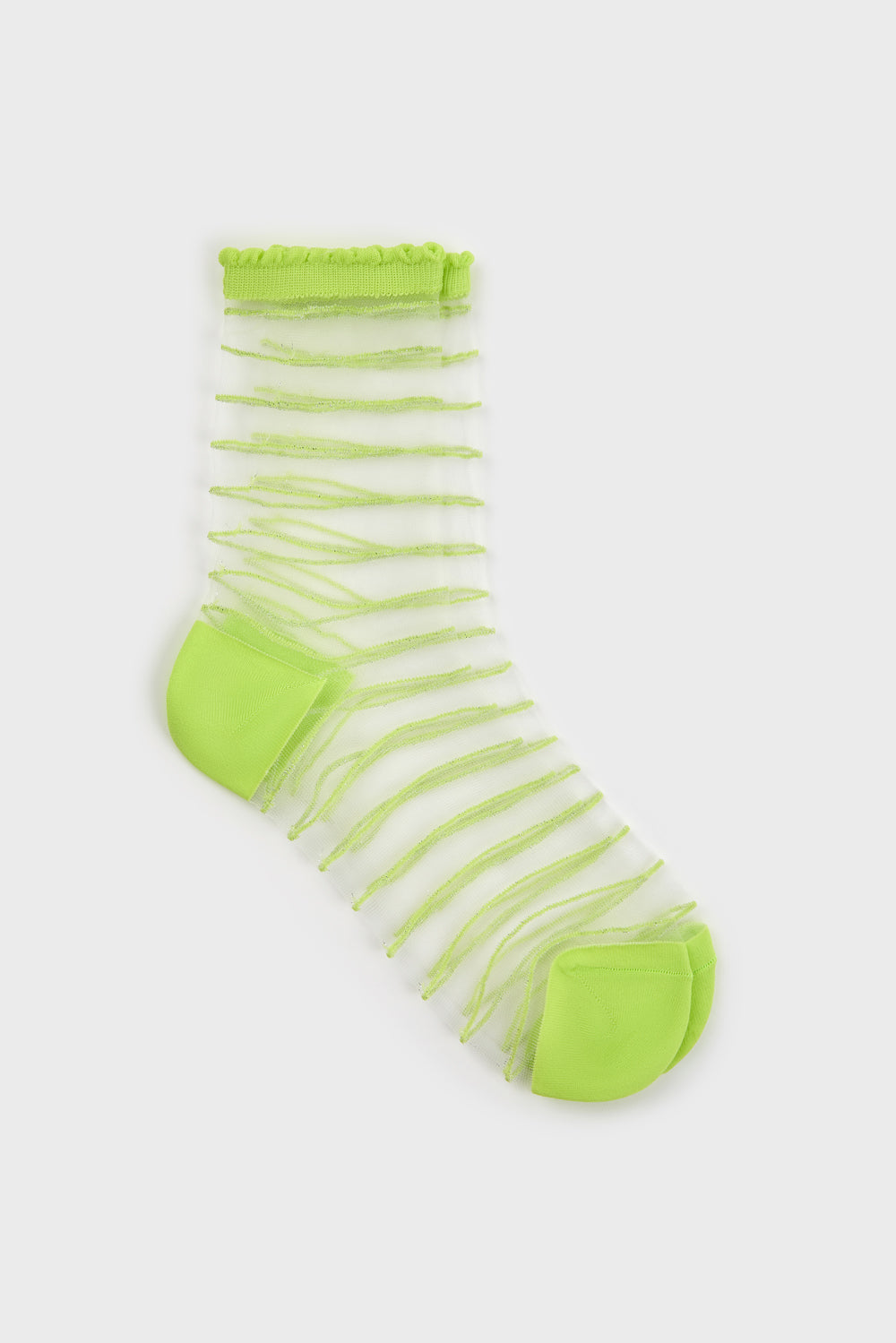 Sheer horizontal stripe sock - Set of 5