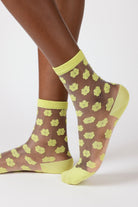 Lime sheer tiny flower socks_1