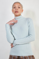 Mint green cashmere blend turtleneck_1