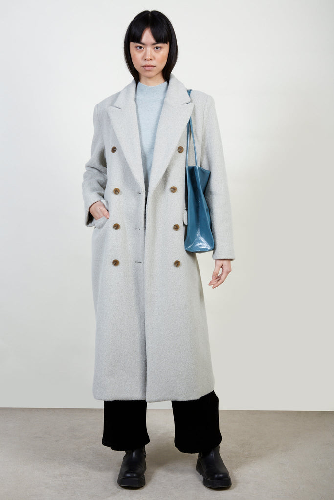 Mint soft wool blend double breasted coat_4