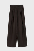 Black double pleat smart trousers_1