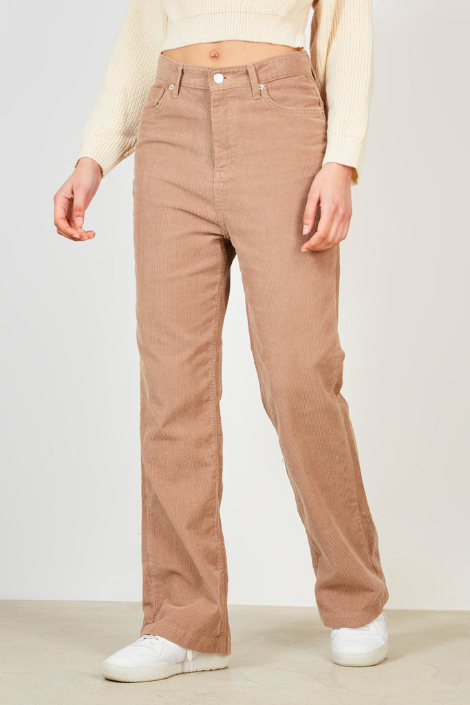 Mocha relaxed fit corduroys_1