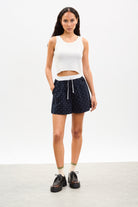 Navy blue and white polka dot boxer shorts_4