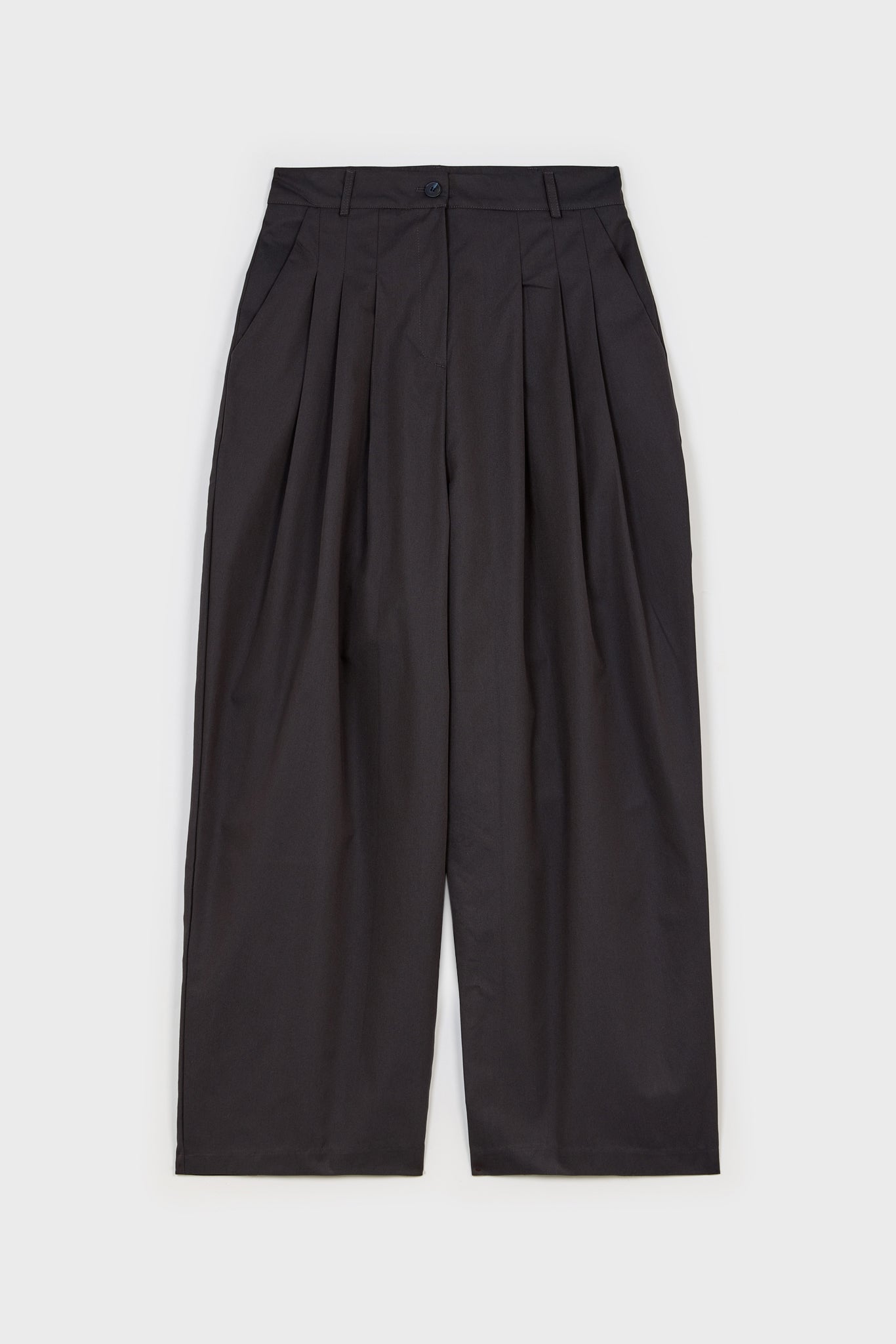 Navy multipleat trousers_6