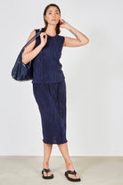 Navy ribbed tank_3