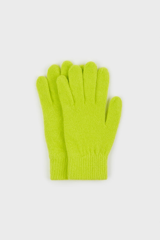Neon green mohair gloves_2