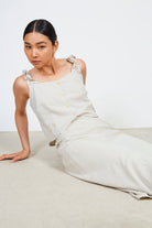 Oatmeal button front tank_1