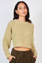 Olive green open tie back jumper_2