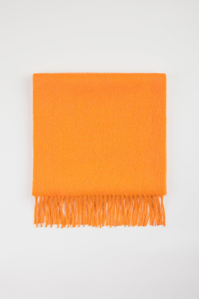 Orange pure wool classic scarf_1