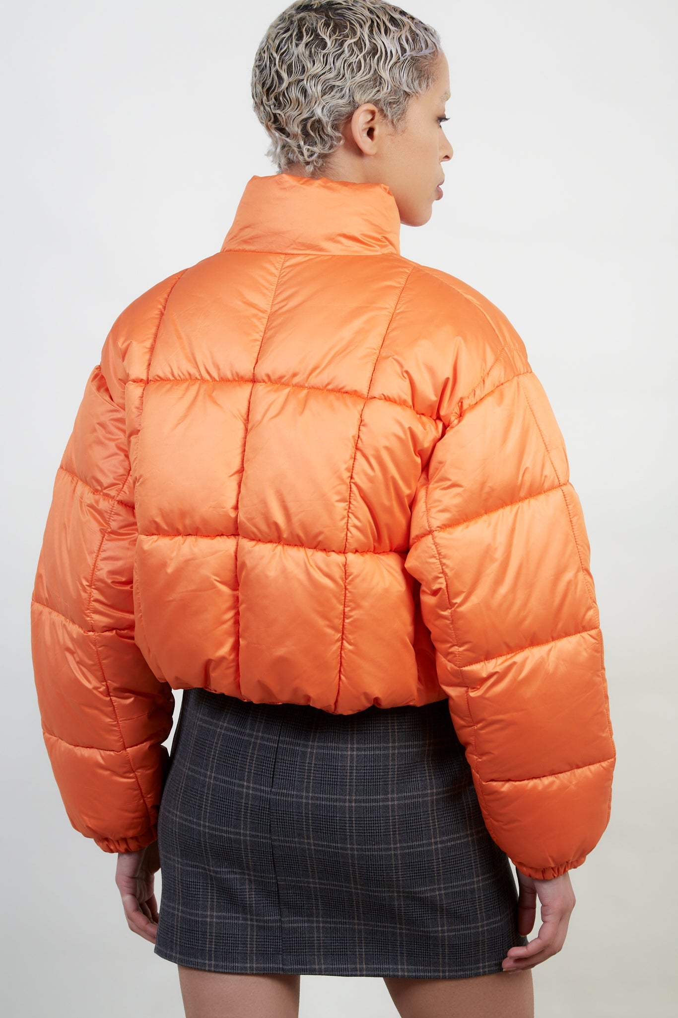 Orange square cropped puffer jacket_4