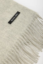 Pale grey pure wool classic scarf_2