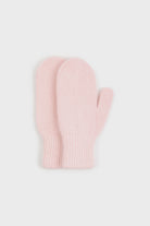 Pale pink angora wool blend mittens_2