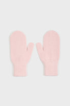 Pale pink angora wool blend mittens_1