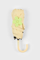 Pale yellow and lime green flower snap umbrella_1