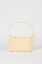 Pale yellow smooth mini shoulder bag_1