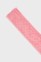 Pink and red polka dot sheer socks_2