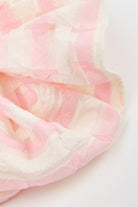 Pink and white checked scrunchie_2