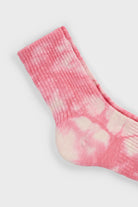 Pink and white tie dye socks_2