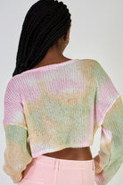 Pink green and orange tie dye top_2