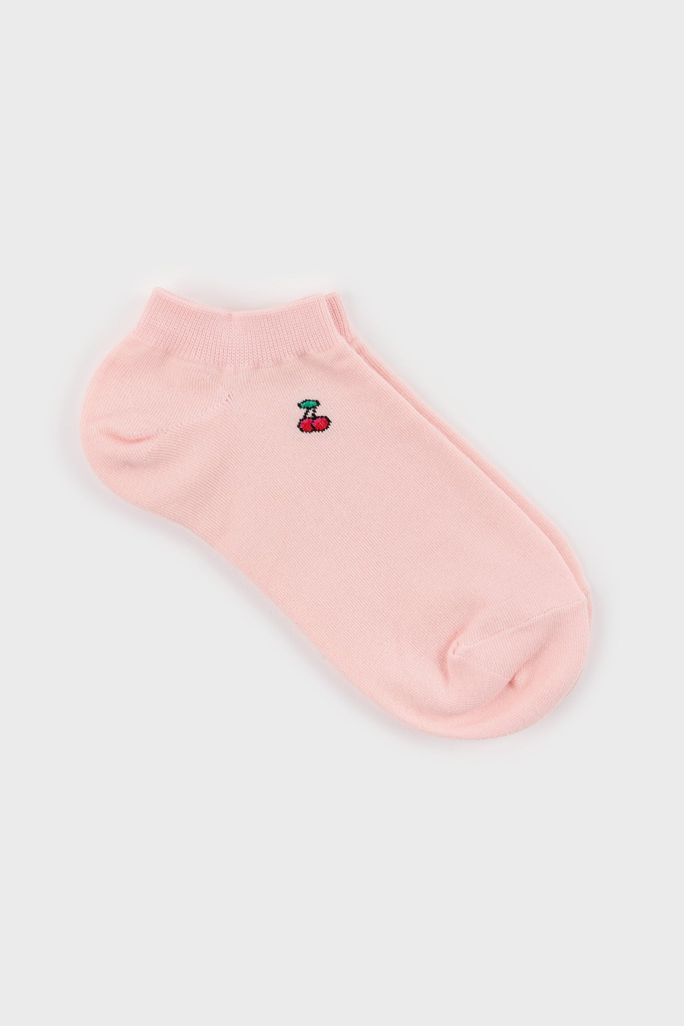 Pink tiny cherries ankle socks_3