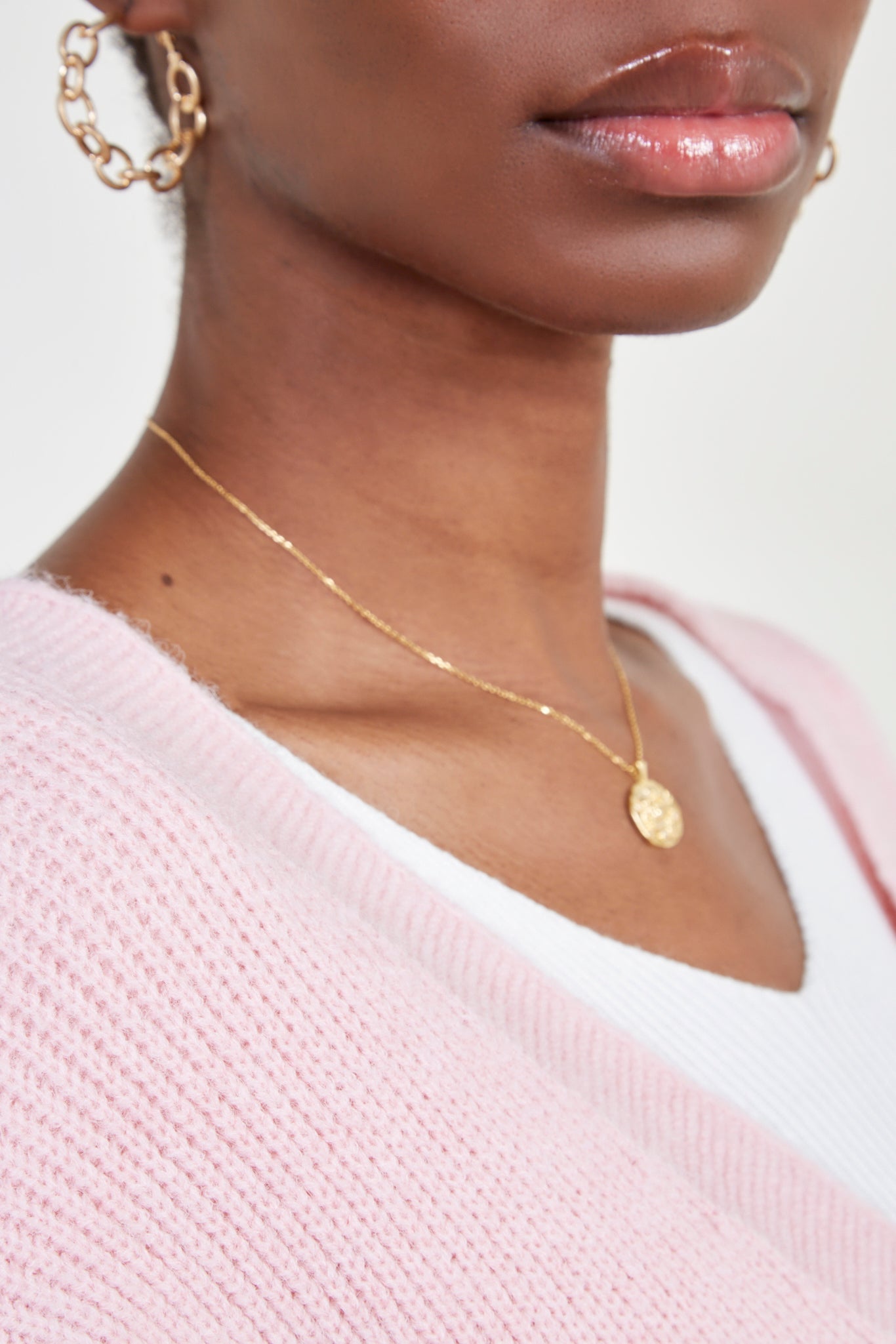 Pink side button cardigan_4