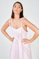 Pink strappy tie back dress_3