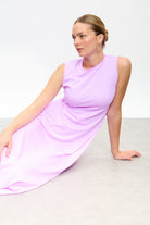 Pinky purple peek back jersey dress_5