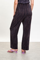Purple and brown micro ribbed pleated trousers_2