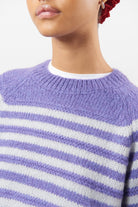 Purple and lilac striped mohair wool blend jumper_3