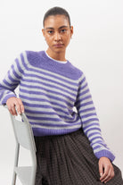 Purple and lilac striped mohair wool blend jumper_5