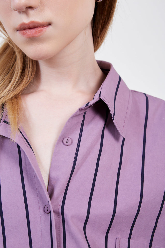 Purple striped oversized shirt_5