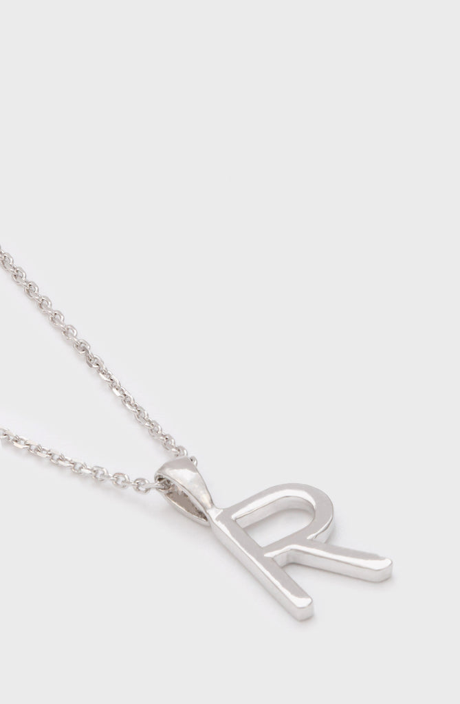 Charm necklace - Silver name initial letter 'R'_2