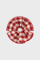 Red bold checked scrunchie_1