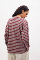 Red multi stripe long sleeve top_2
