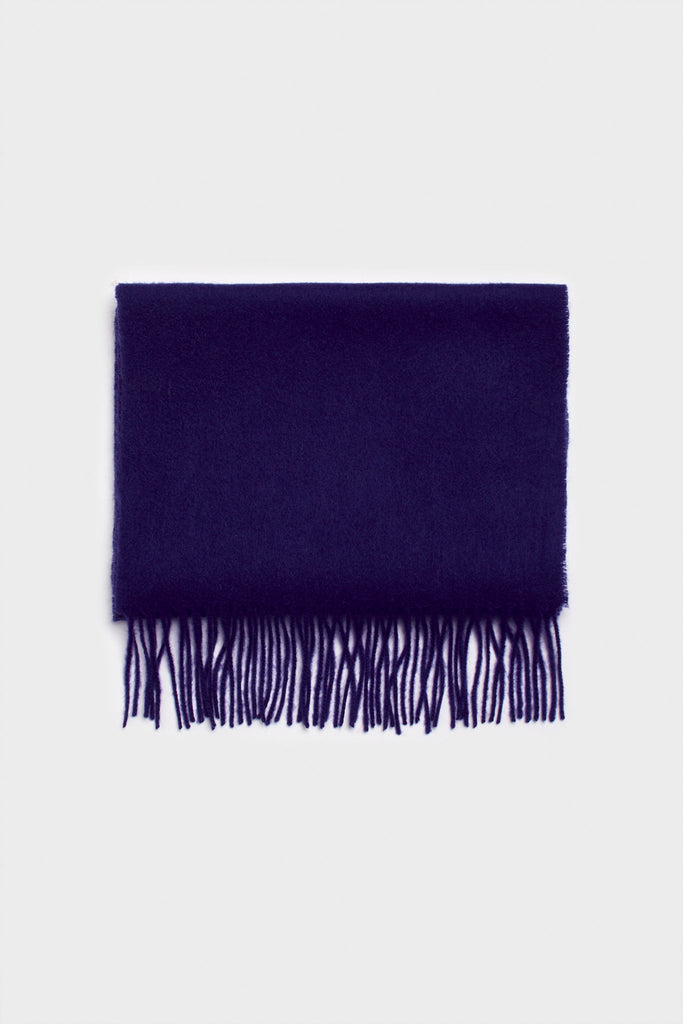 Royal blue pure wool classic scarf_1