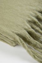 Sage green fuzzy thick scarf_2